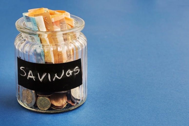 A jar of money.